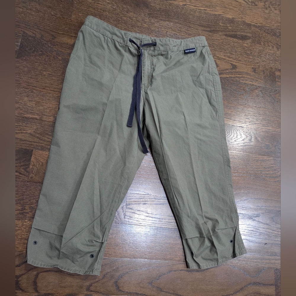 DKNY Jeans  Women's Khaki Chinos with Drawstring Capri Pants Sz.10